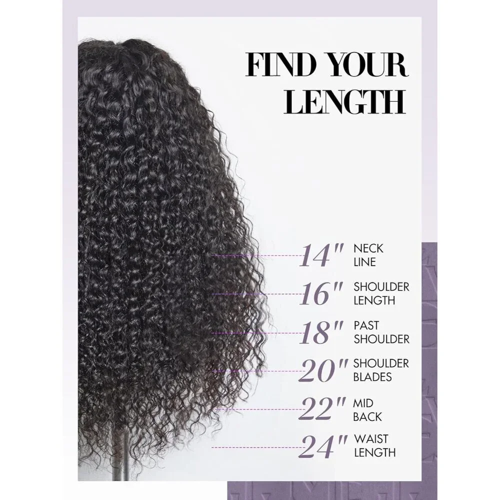 Curly Clip in Hair Extensions Human Remy Black 14Inch Natural Fullness
